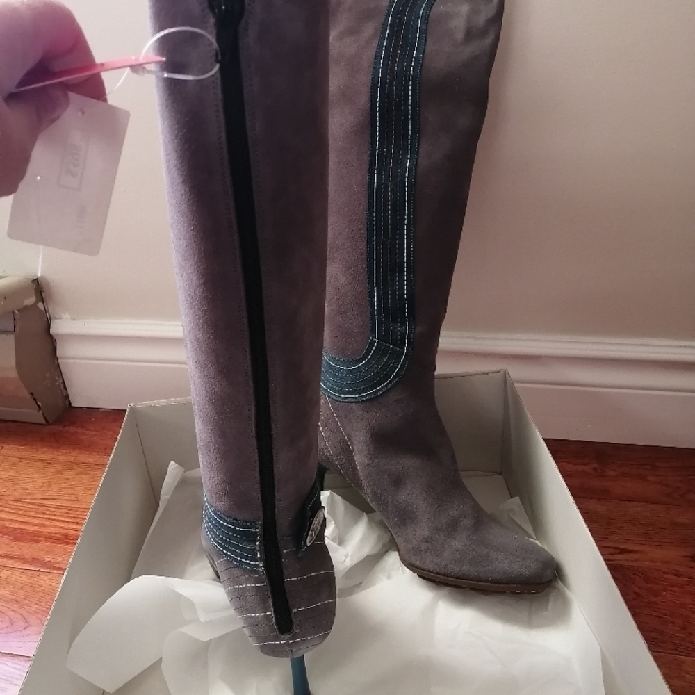 Miss Sixty Grey Heeled Boots - Picture 5 of 10